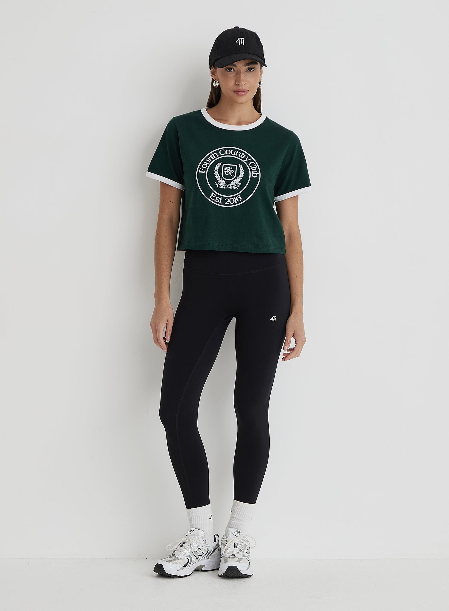 Green Fourth Country Club Cropped T-Shirt